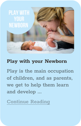 Play with your newborn